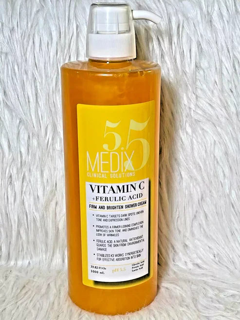 Medix 5.5 Vitamin C + Ferulic Acid Firm and Brighten Shower Cream, 1000ml