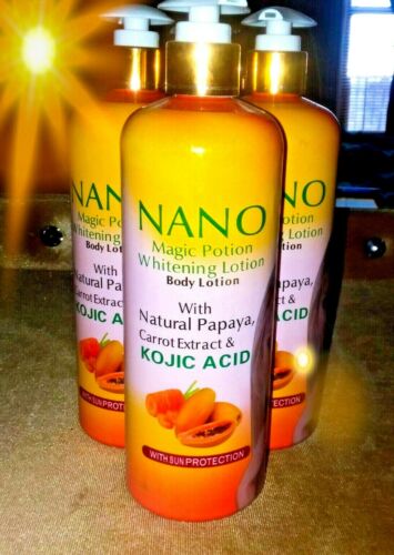 Nano Magic Potion Whitening Body lotion with kojic acid ,Papaya & Carrot extract For Sun Protection ,Moisturizing ,Even tone,natural glow