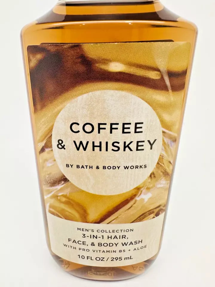 Bath & Body Works Coffee &amp; Whiskey 3-in-1 Hair, Face &amp; Body Wash (Men's Collection)