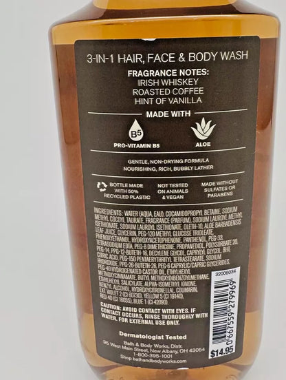 Bath & Body Works Coffee &amp; Whiskey 3-in-1 Hair, Face &amp; Body Wash (Men's Collection)